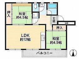 中宮第4団地　74号棟