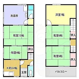 貸家　八尾市安中町