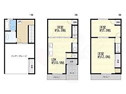瓜破東4丁目貸家