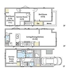 新築分譲戸建　平沼橋　全3棟　3号棟