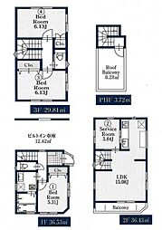 新築分譲戸建　川崎　全2棟　1号棟