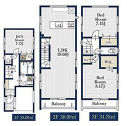 新築分譲戸建　川崎　全4棟　1号棟