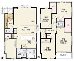新築分譲戸建　希望ヶ丘　全2棟　1号棟