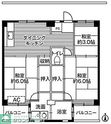 ビレッジハウス寺尾1号棟 (402号室)