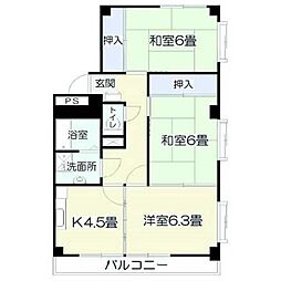 ツインヒルズ　Ａ館 401