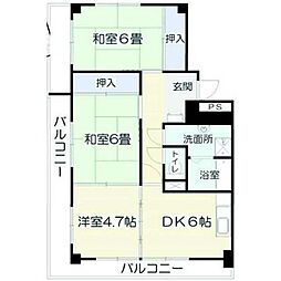ツインヒルズ　Ａ館 405