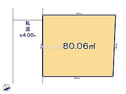 所沢市上安松　土地　A区画