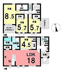 新築戸建　岐阜市西鶉　全5棟　2号棟