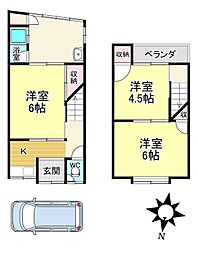 山科区川田中畑町　貸家