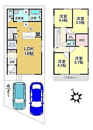 伏見区淀生津町　新築貸家