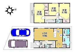 山科区北花山市田町　新築貸家13号棟