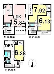 新築戸建　川口市元郷3丁目
