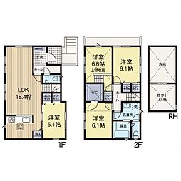 上永谷駅　歩18分　横浜市港南区東永谷3丁目　Ｆ号棟