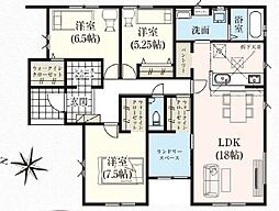 高崎市上中居町3期　全3棟新築分譲住宅　1号棟