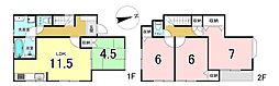 海老名市　上今泉　一戸建て　4ＬＤＫ