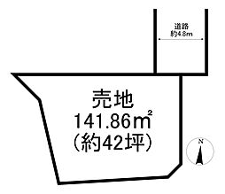 秦野市　鶴巻北　土地