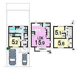 新築戸建　雁道町3