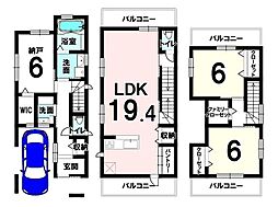 中戸戸建　鳥飼新町1丁目　(築後未入居)
