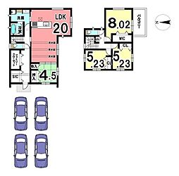 葛城市中戸　全5区画