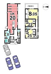 葛城市中戸　全5区画