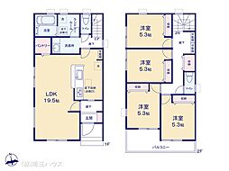三郷市早稲田第10　新築戸建て　全2棟