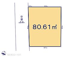 越谷市袋山0812　土地　全1区画