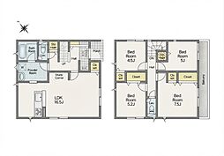 越谷市下間久里第17　新築戸建て　全1棟