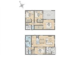 三郷市早稲田第28　新築戸建て　全4棟