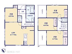 越谷市弥十郎3期　新築戸建て　全1棟