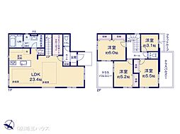 草加市手代7期　新築戸建て　全3棟