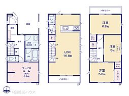 川口市大字伊刈345IV期　新築戸建て　全3棟