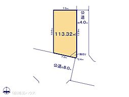 越谷市瓦曽根8期 土地 全1区画