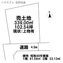 売土地　佐野市大橋町