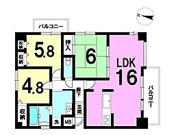 富田林市 梅の里3丁目（喜志駅）2階建 6ＬＤＫ