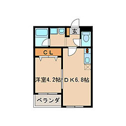 ハピネス畑江 4B