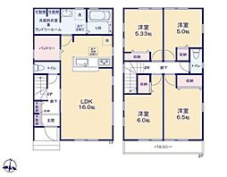 春日部市大沼6丁目第3　新築戸建全6棟1号棟