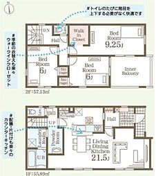 長野市北堀　全3区画1号棟