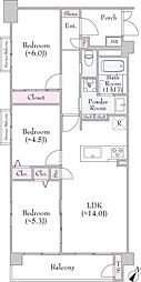 レーベンハイム常盤台八番館 401