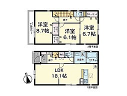 新築戸建　青葉区高松第3　1号棟