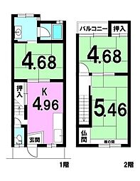 中古戸建　久世中久世町1