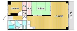 八戸ノ里第３ガーデンハイツB棟 1414