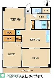 銀星ハイツ　Ｂ棟 301
