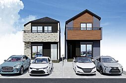 車庫並列2台20畳越え新築戸建て