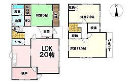 甲斐市 西八幡（竜王駅） 2階建 3ＳＬＤＫ