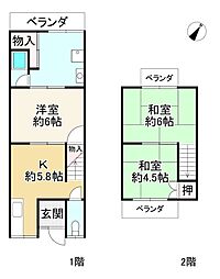 大津市大江２丁目の一戸建て