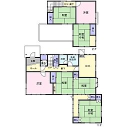 磐田市大久保　大藤団地内　天井の高いガレージ付き中古住宅