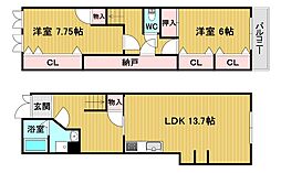 大阪市福島区福島8丁目の一戸建て