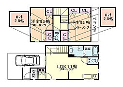 大阪市此花区伝法2丁目の一戸建て