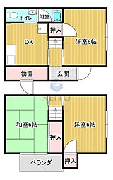 箕輪1丁目貸家