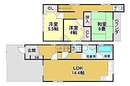 豊中市服部本町2丁目の一戸建て